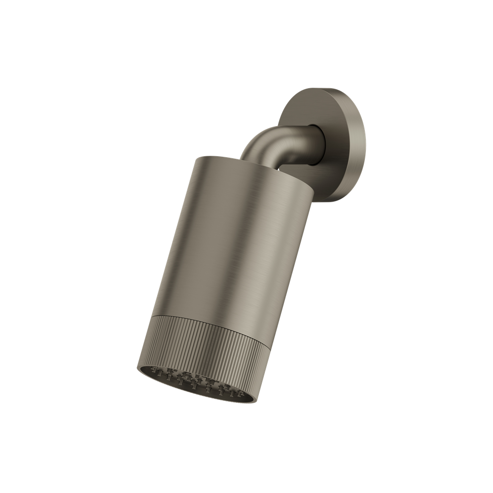 Aquabrass - Rainhead W/Wall Arm-Textured Ring