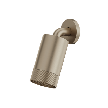 Aquabrass - Rainhead W/Wall Arm-Textured Ring
