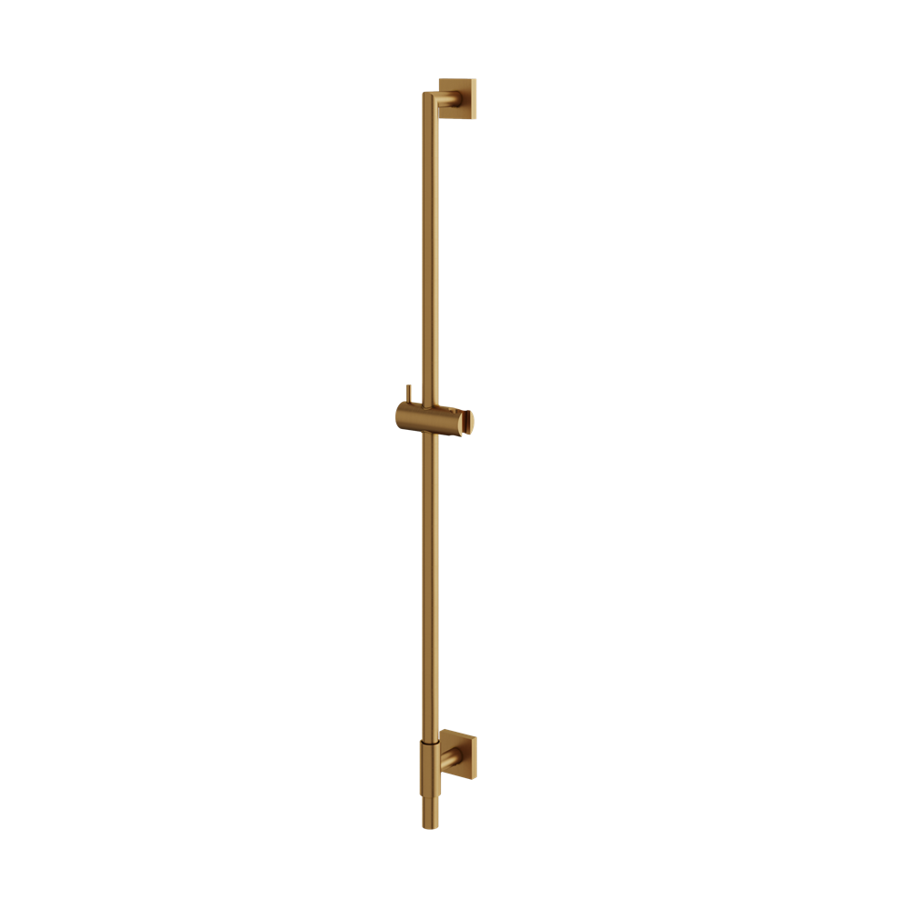 Aquabrass - Round Rail With Square Flange & Slider