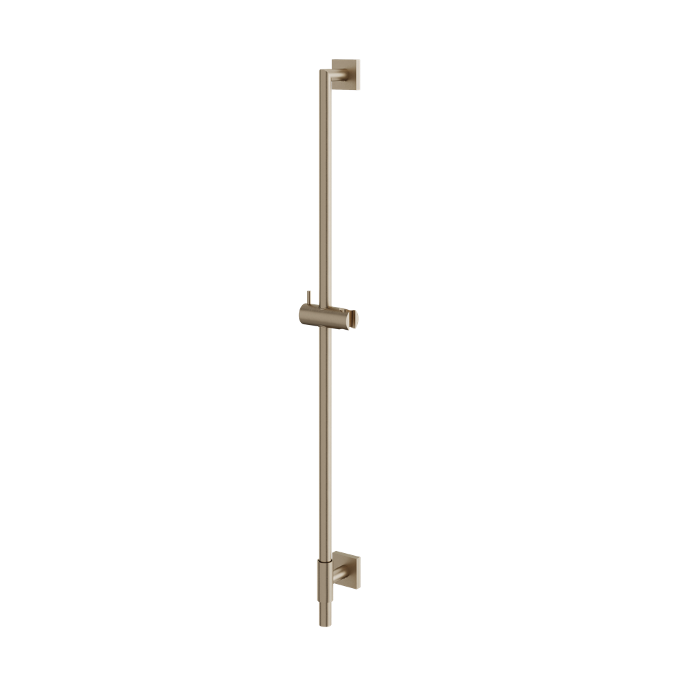 Aquabrass - Round Rail With Square Flange & Slider