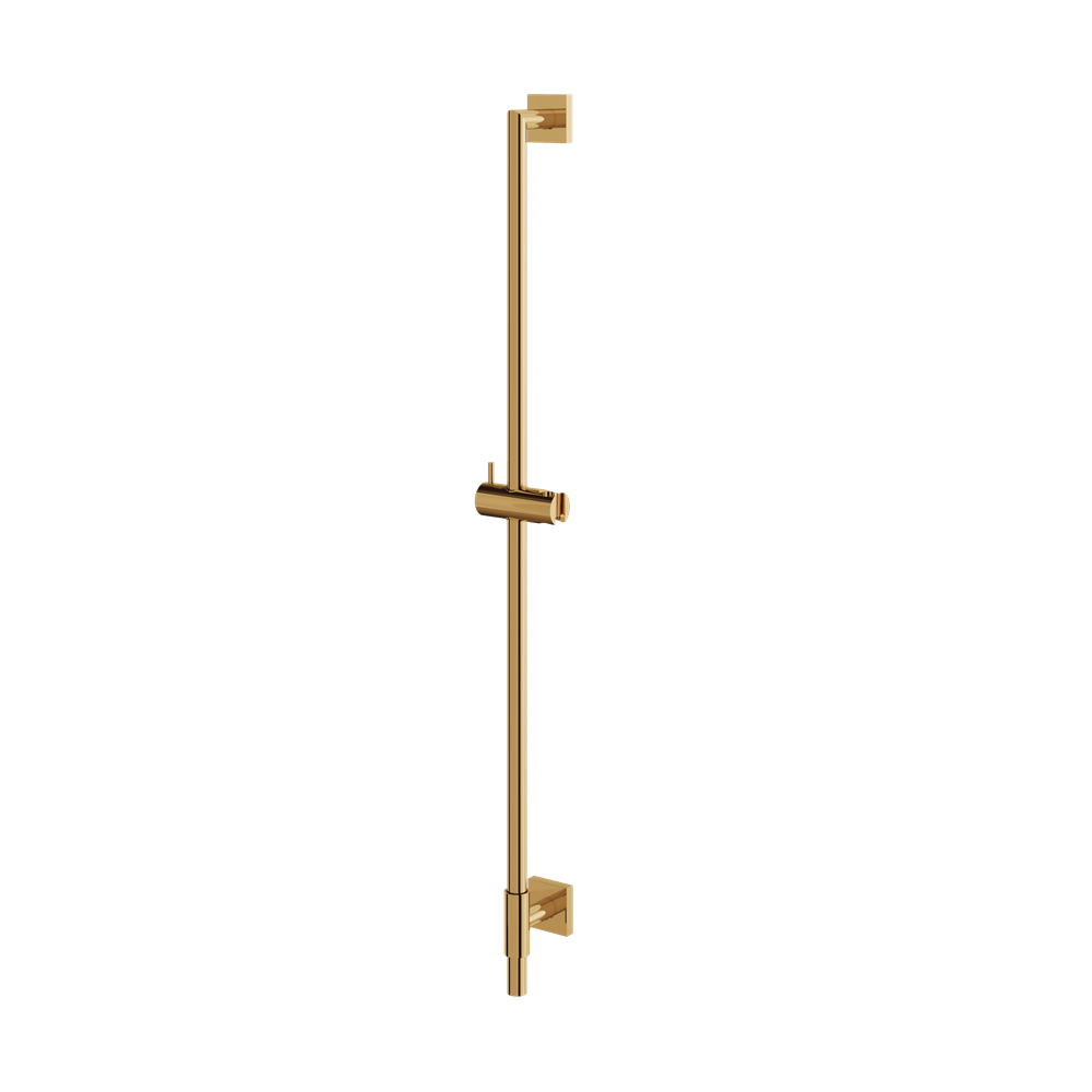 Aquabrass - Round Rail With Square Flange & Slider