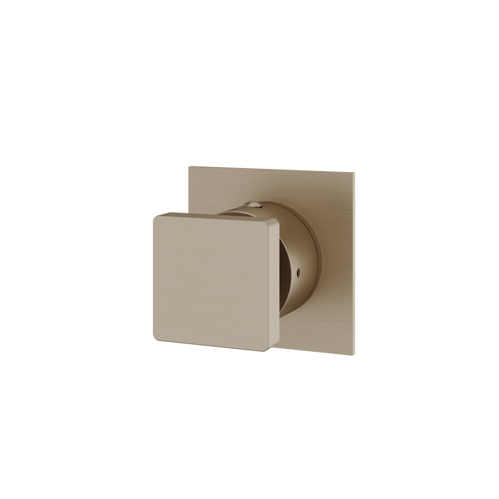 Aquabrass - Square Trim Set - 2 Way Non Shared for 61934 Independent Diverter