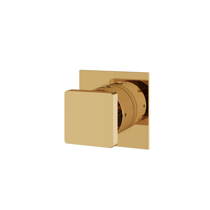 Aquabrass - Square Trim Set - 2 Way Non Shared for 61934 Independent Diverter