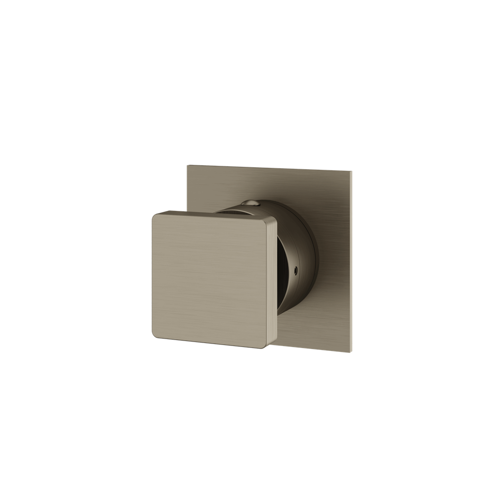 Aquabrass - Square Trim Set With Diverter Valve 61934 - 3-Way non-shared CalGreen compliant