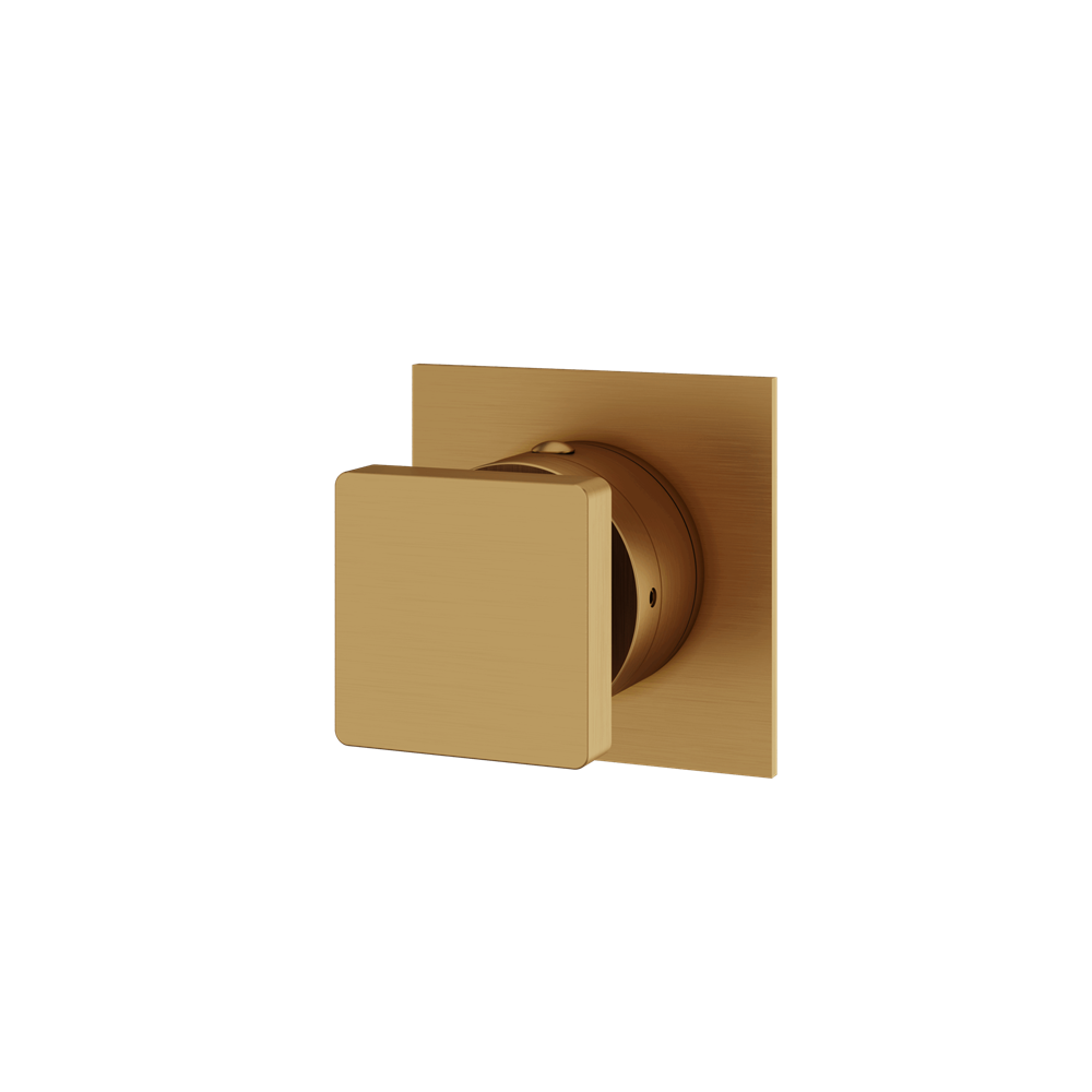 Aquabrass - Square Trim Set With Diverter Valve 61934 - 3-Way non-shared CalGreen compliant