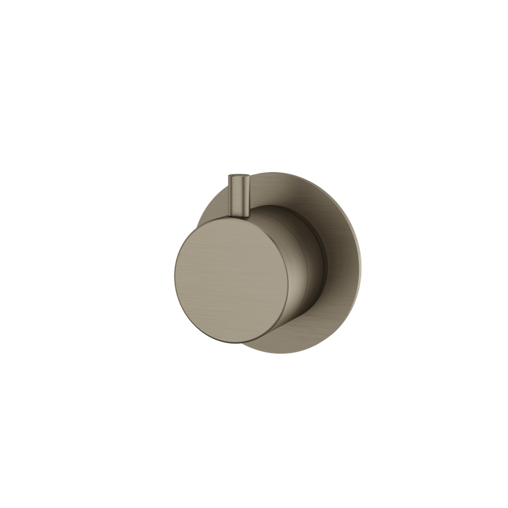 Aquabrass - Round Trim Set With Diverter - 2-Way Shared
