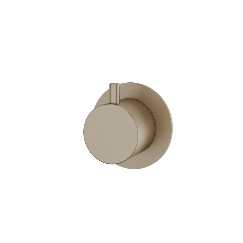 Aquabrass - Round Trim Set With Diverter - 2-Way Shared