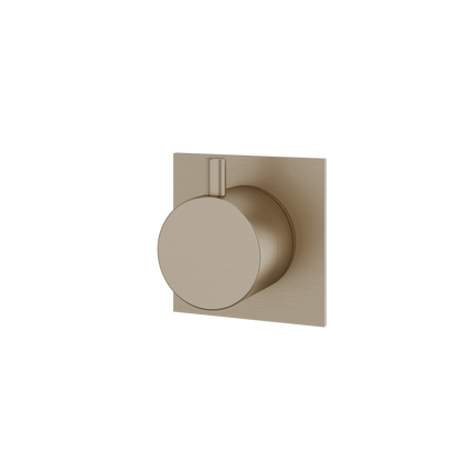 Aquabrass - Square/Round Trim Set - 2 Way Shared for 61934 Independent Diverter