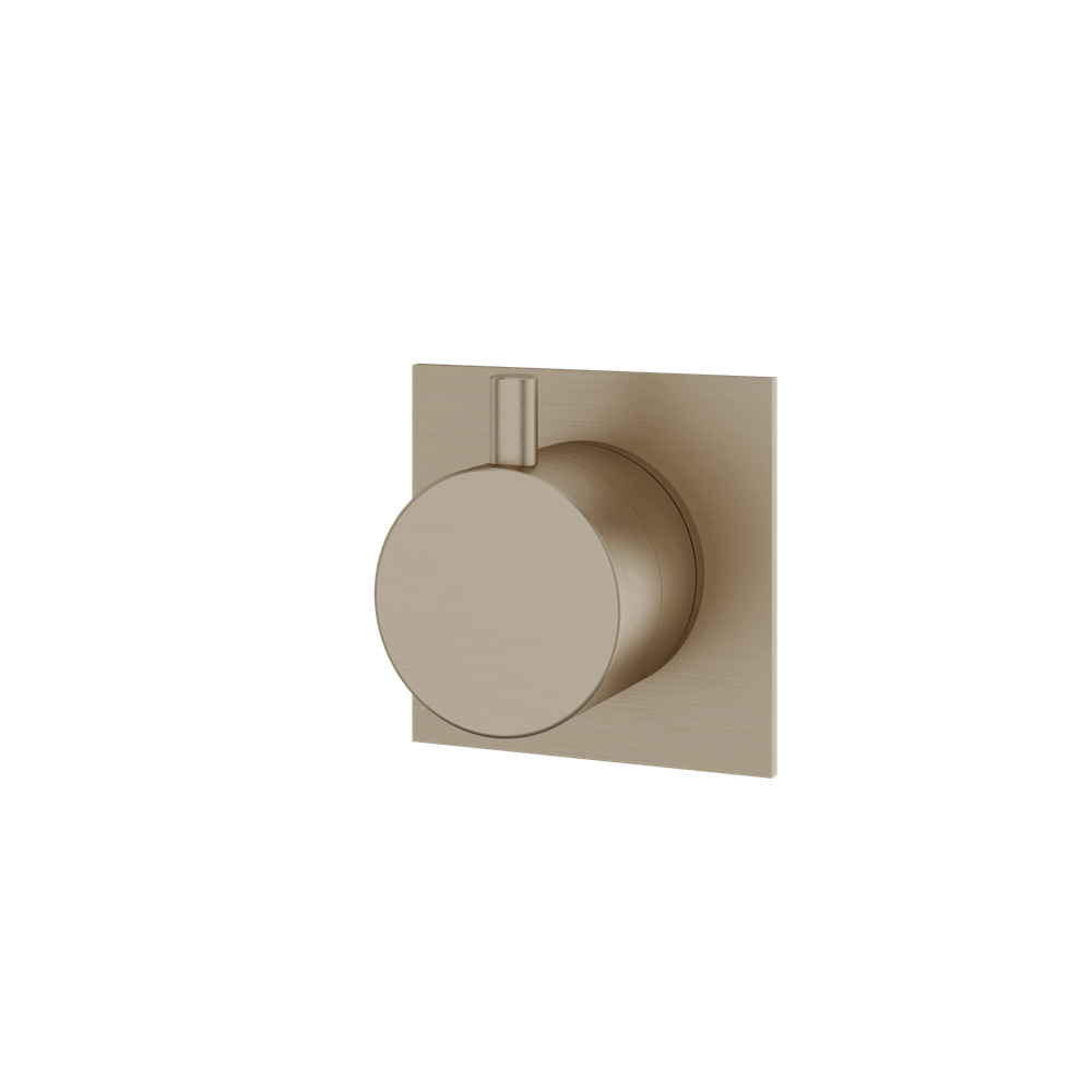 Aquabrass - Square/Round Trim Set - 3 Way Shared for 61934 Independent Diverter
