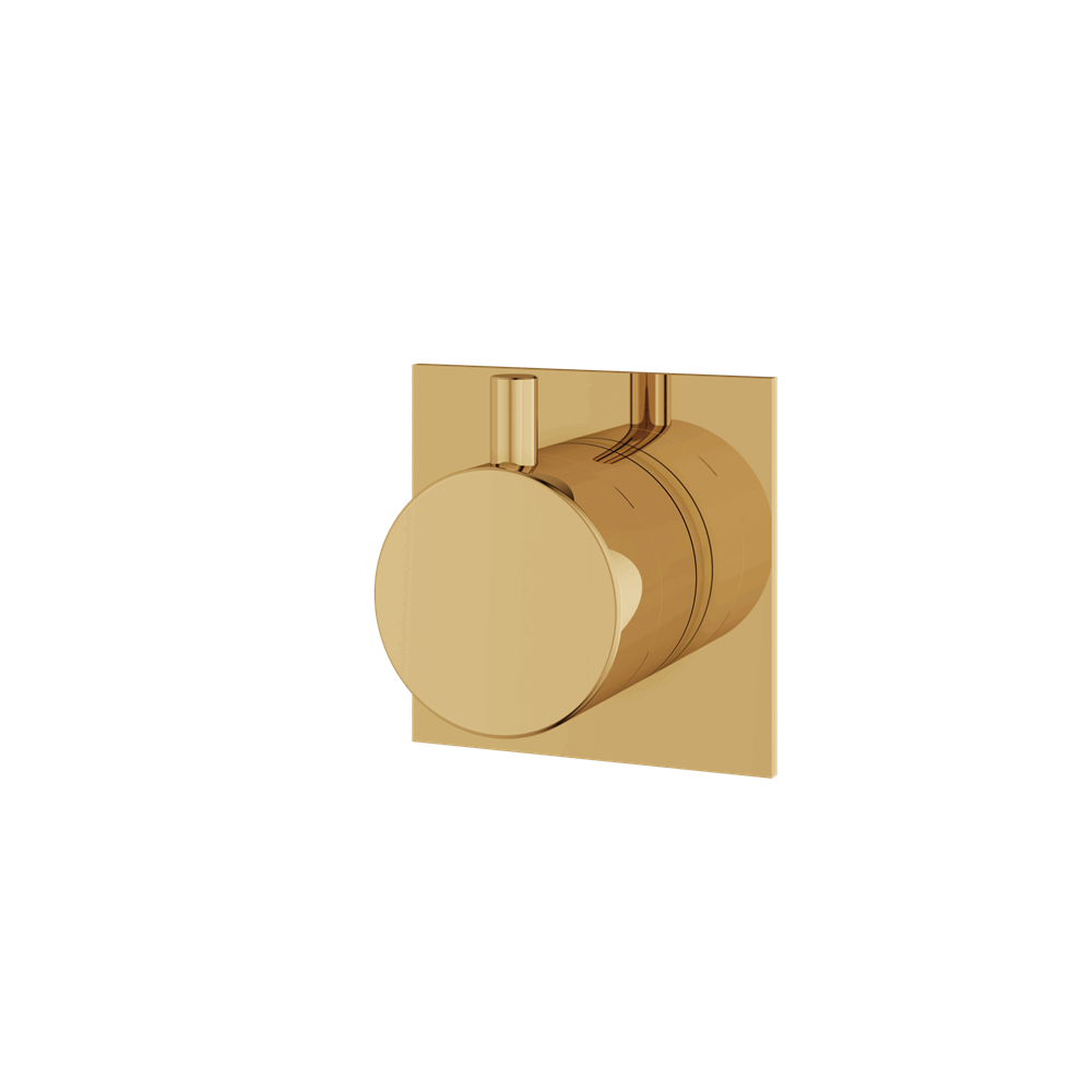 Aquabrass - Square/Round Trim Set - 3 Way Shared for 61934 Independent Diverter