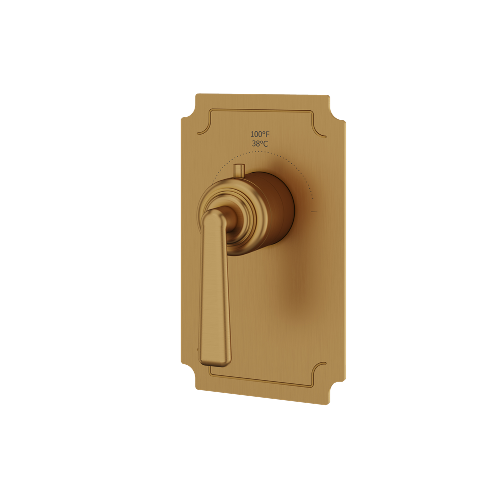 Aquabrass - Forum Round Trim Set for Thermostatic Valve