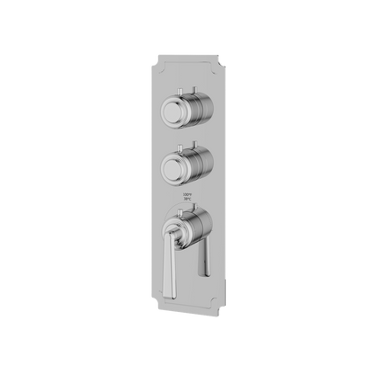 Aquabrass - Forum Round Trim Set for 2 Shut-Off Thermostatic Valve