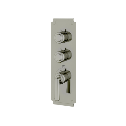 Aquabrass - Forum Round Trim Set for 2 Shut-Off Thermostatic Valve