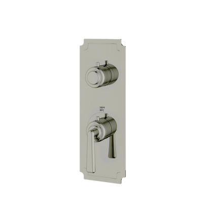 Aquabrass - Forum Round Trim Set with Diverter for Thermostatic Valve - 3-Way shared