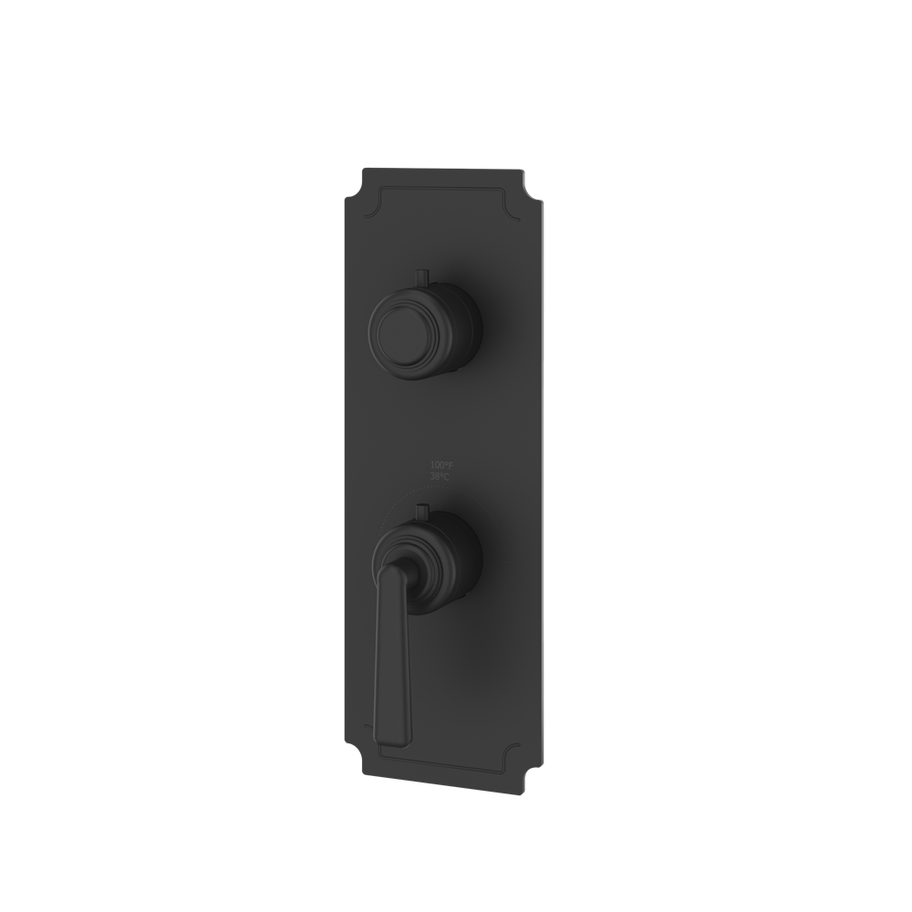 Aquabrass - Forum Round Trim Set with Diverter for Thermostatic Valve - 2-Way non-shared CalGreen compliant