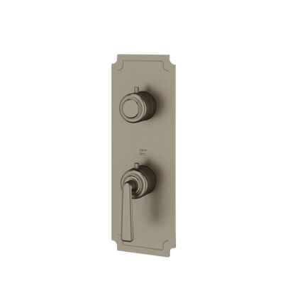 Aquabrass - Forum Round Trim Set with Diverter for Thermostatic Valve - 3-Way non-shared CalGreen compliant