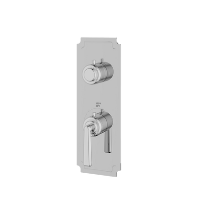 Aquabrass - Forum Round Trim Set with Diverter for Thermostatic Valve - 3-Way non-shared CalGreen compliant