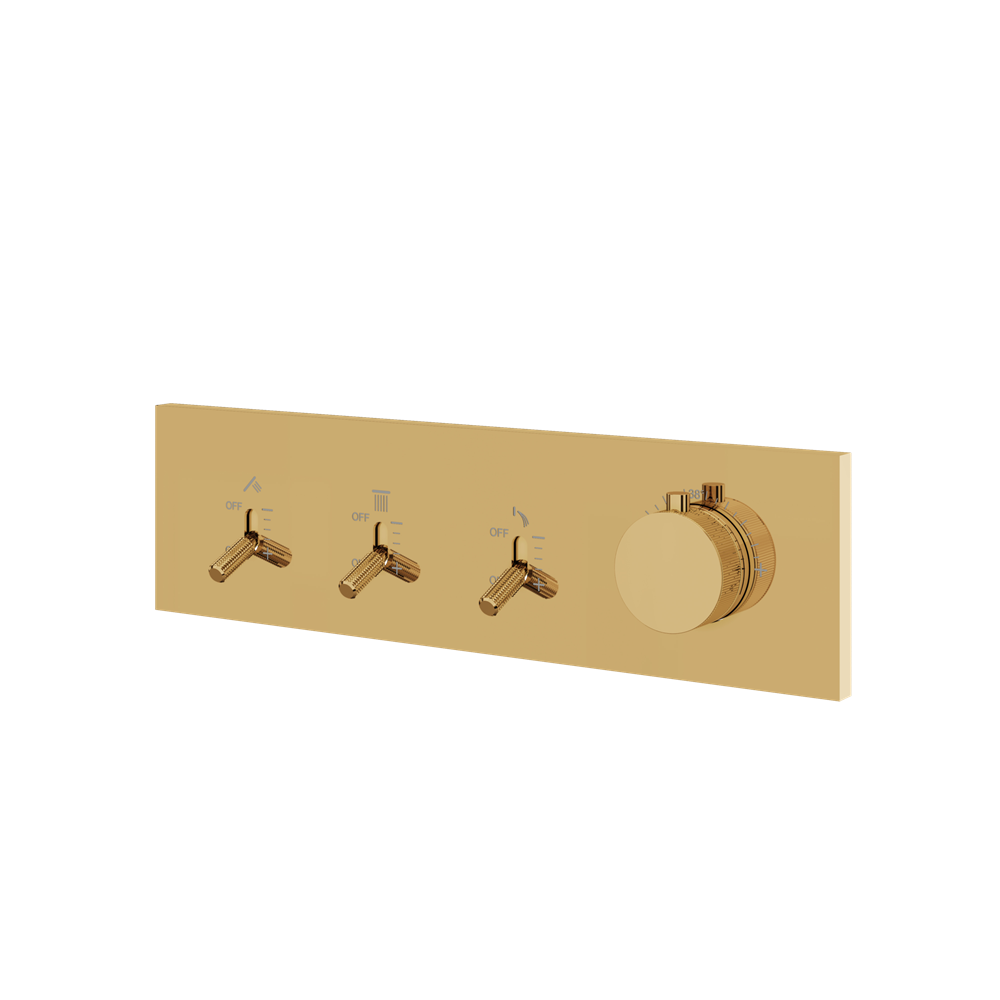 Aquabrass - Dimmer 3 Way Shower Trim