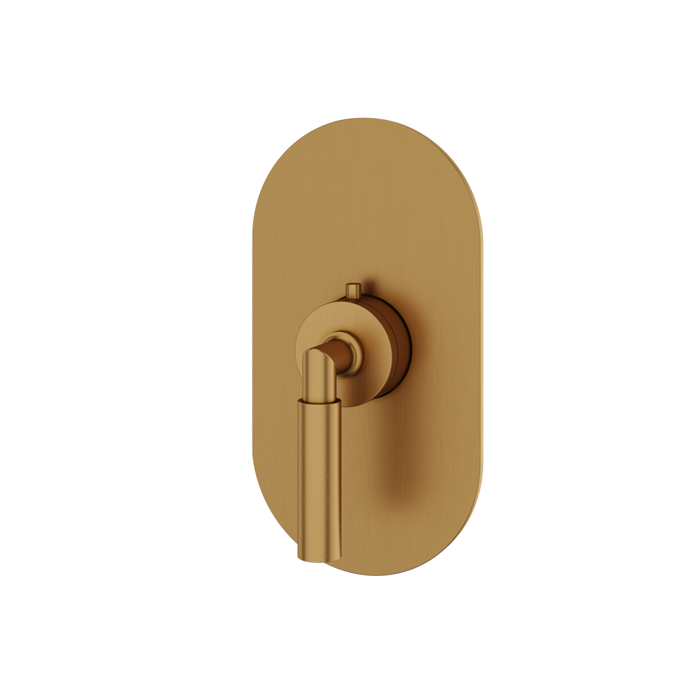 Aquabrass - Aria Round Trim Set for Thermostatic Valve