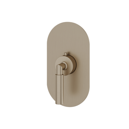 Aquabrass - Aria Round Trim Set for Thermostatic Valve