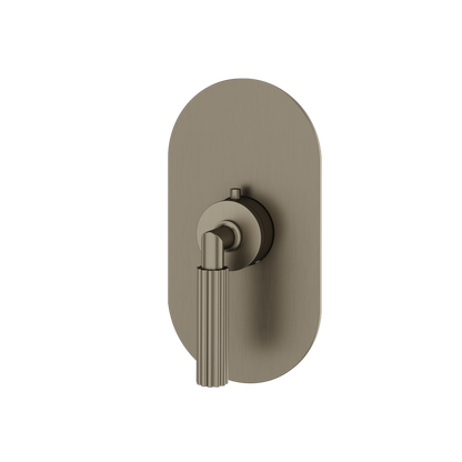 Aquabrass - Montebello Round Trim Set for Shut-Off Thermostatic Valve