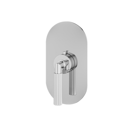 Aquabrass - Montebello Round Trim Set for Shut-Off Thermostatic Valve