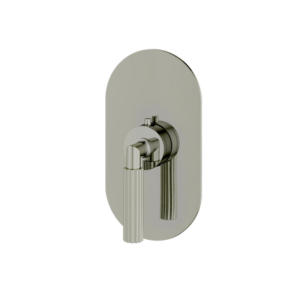 Aquabrass - Montebello Round Trim Set for Shut-Off Thermostatic Valve