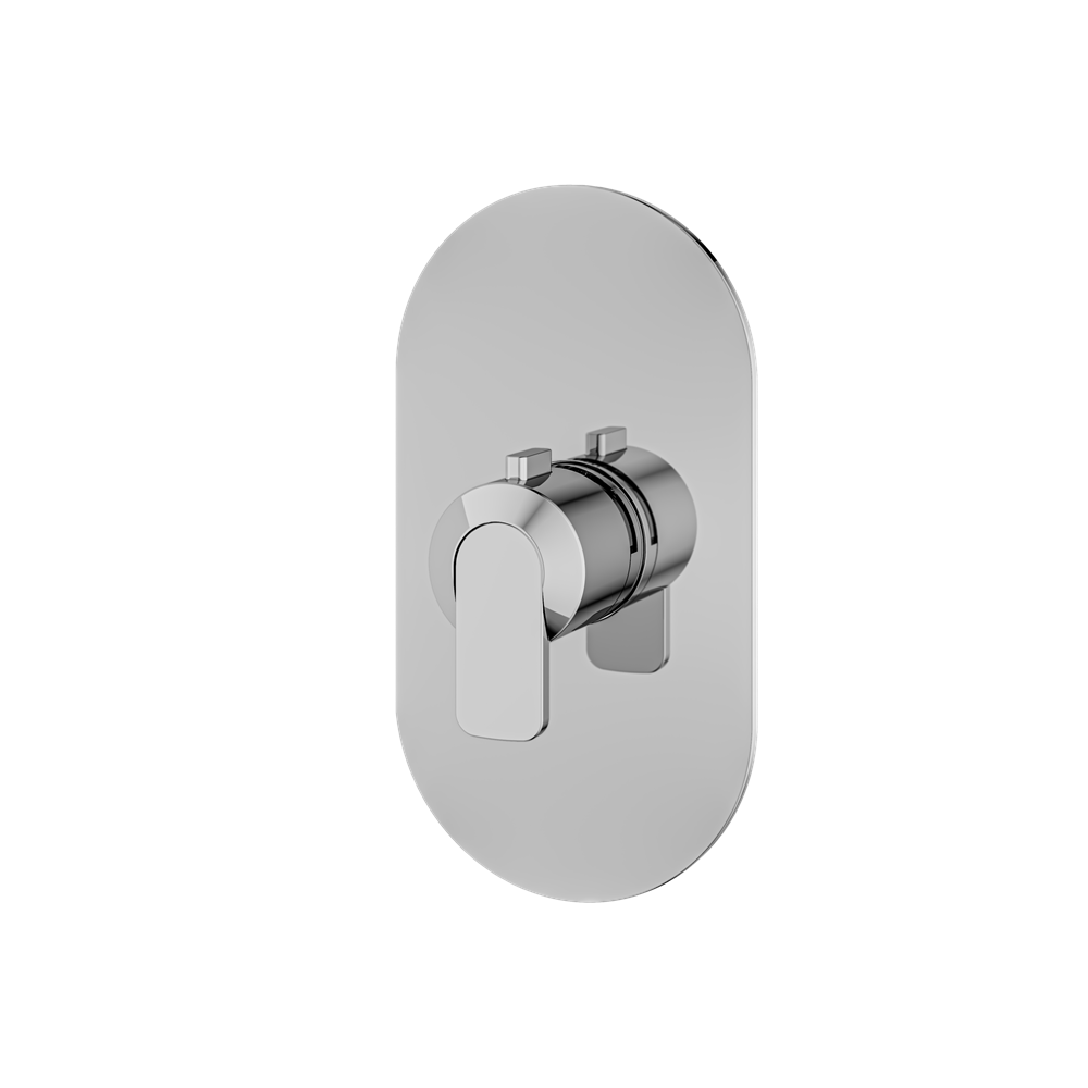 Aquabrass - C67 Round Trim Set for Thermostatic Valve