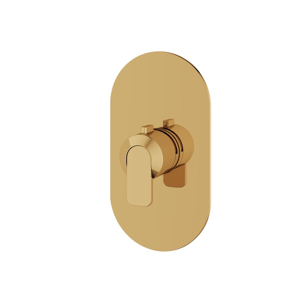 Aquabrass - C67 Round Trim Set for Thermostatic Valve