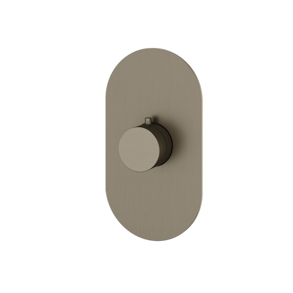 Aquabrass - Round Trim set for thermostatic valve