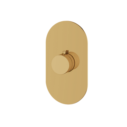 Aquabrass - Round Trim set for thermostatic valve