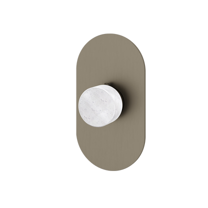 Aquabrass - Marmo Round Trim Set for Thermostatic Valve
