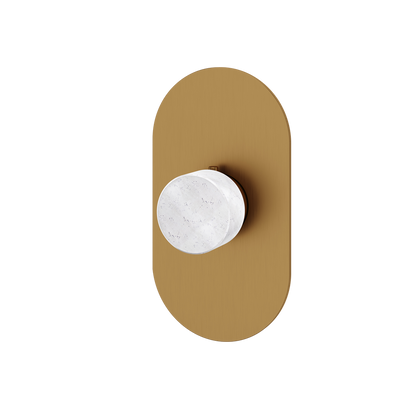 Aquabrass - Marmo Round Trim Set for Thermostatic Valve