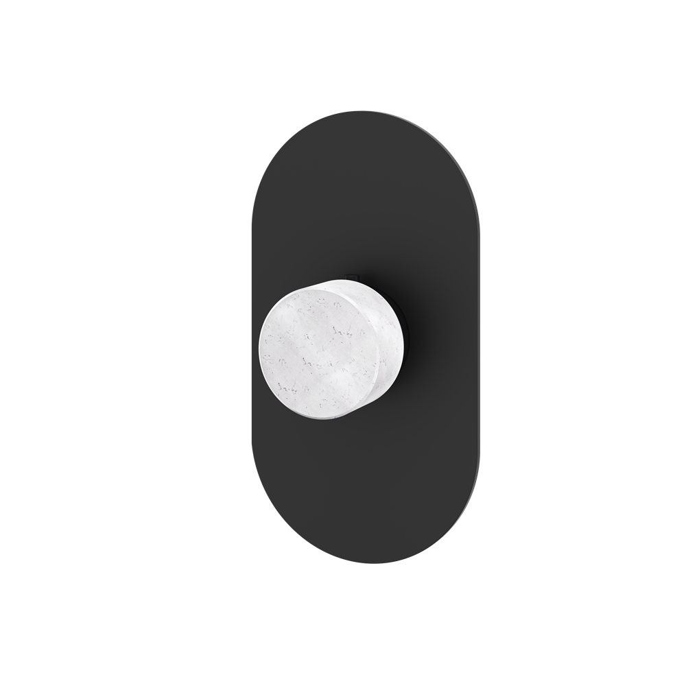 Aquabrass - Marmo Round Trim Set for Thermostatic Valve
