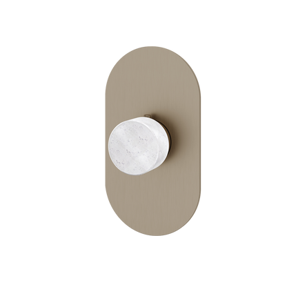 Aquabrass - Marmo Round Trim Set for Thermostatic Valve