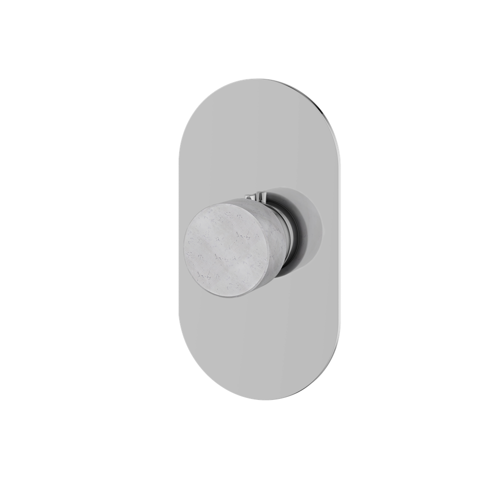 Aquabrass - Marmo Round Trim Set for Thermostatic Valve