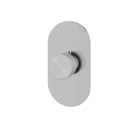 Aquabrass - Marmo Round Trim Set for Thermostatic Valve