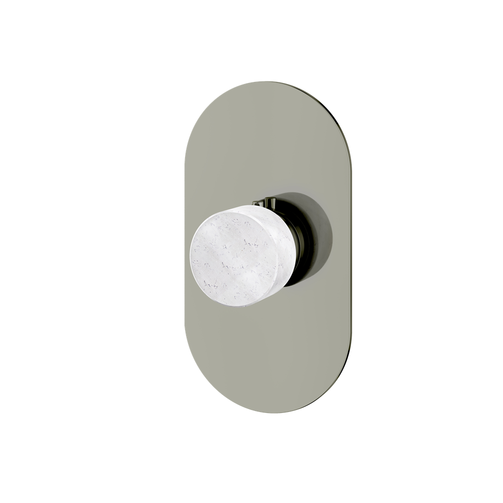 Aquabrass - Marmo Round Trim Set for Thermostatic Valve