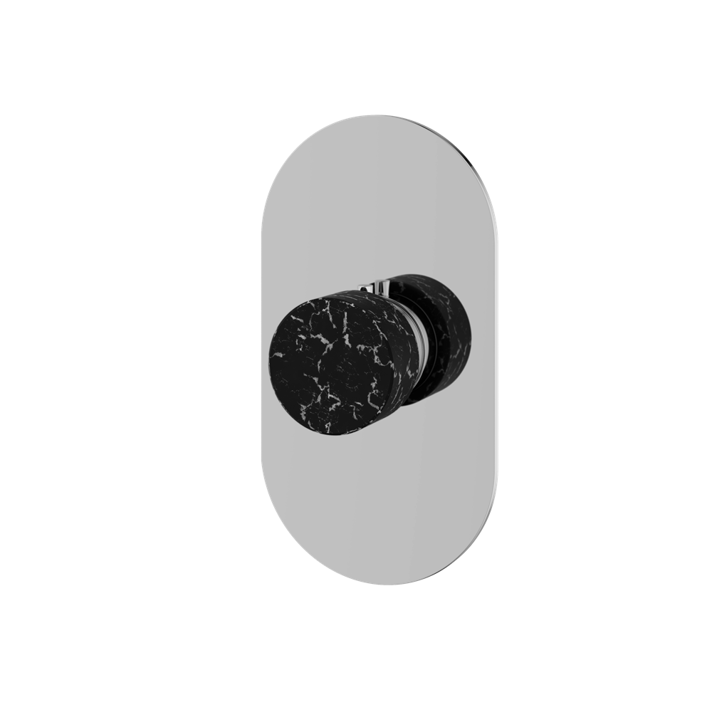 Aquabrass - Marmo Round Trim Set for Thermostatic Valve