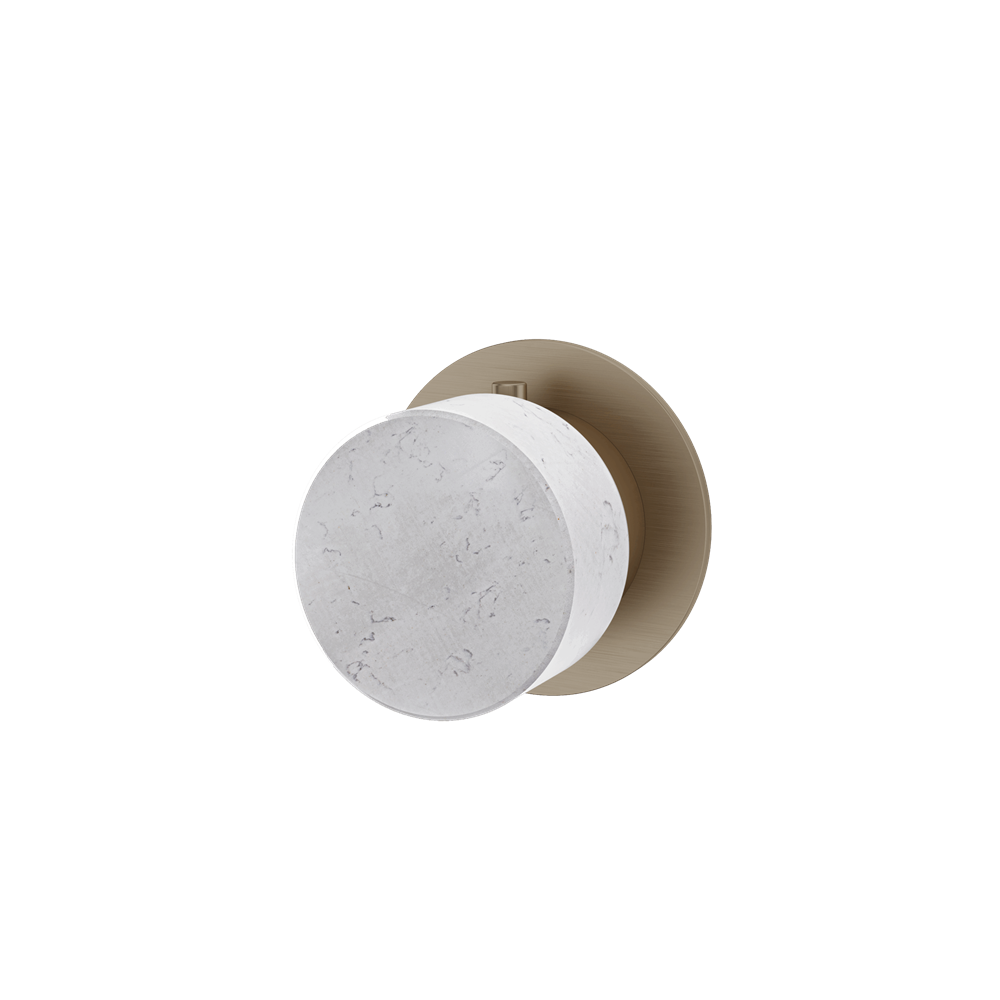 Aquabrass - Marmo Round Trim Set for Diverter Valve - 2-Way non-shared CalGreen compliant