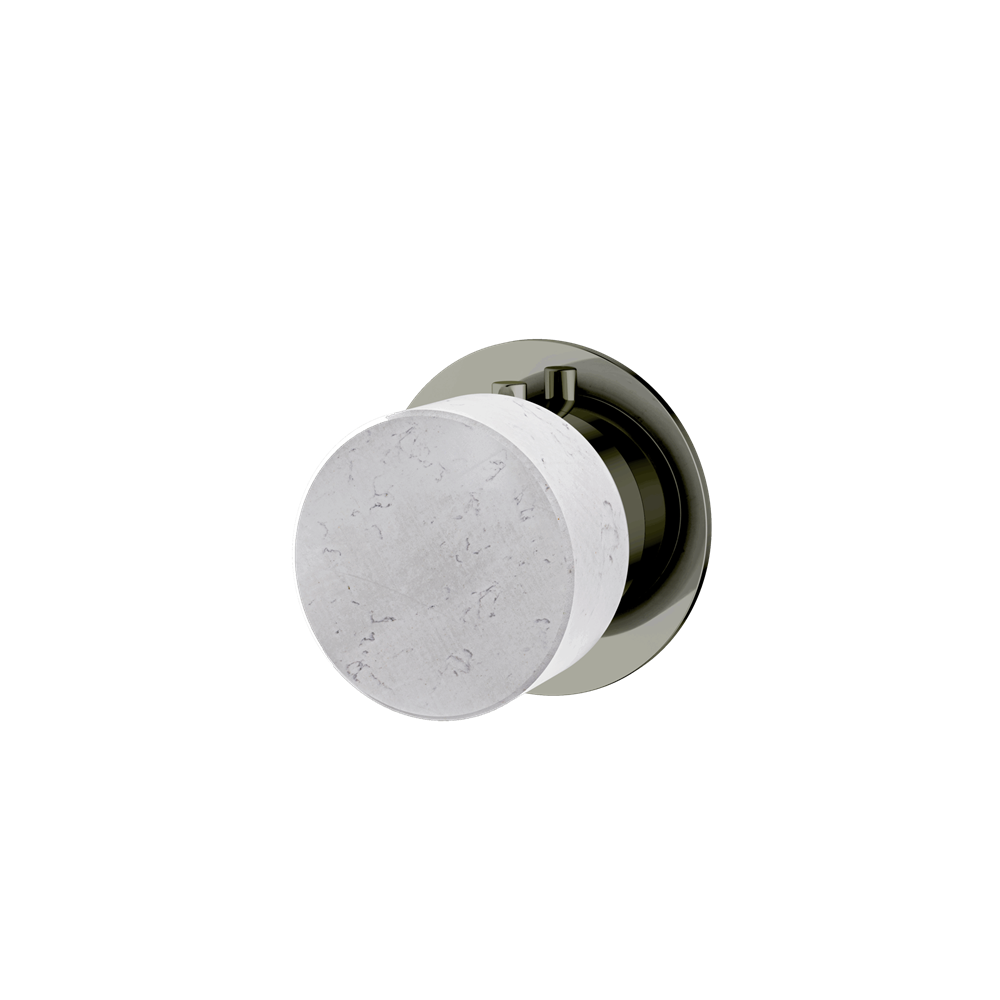 Aquabrass - Marmo Round Trim Set for Diverter Valve - 2-Way non-shared CalGreen compliant
