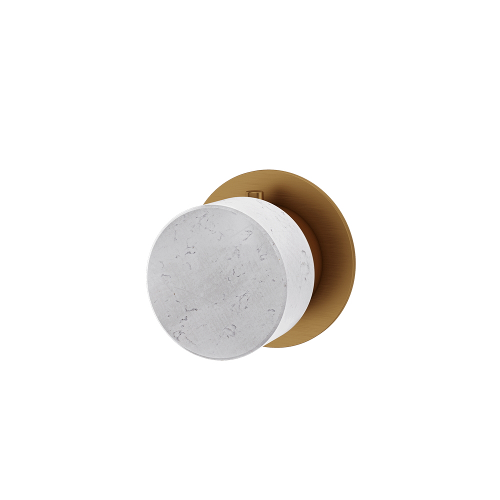 Aquabrass - Marmo Round Trim Set for Diverter Valve - 3-Way non-shared CalGreen compliant