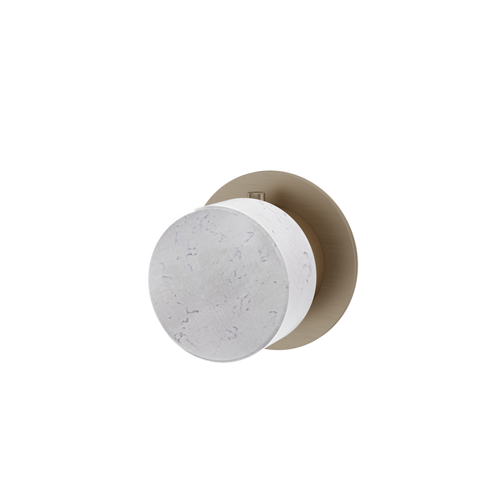 Aquabrass - Marmo Round Trim Set for Diverter Valve - 2-Way Shared