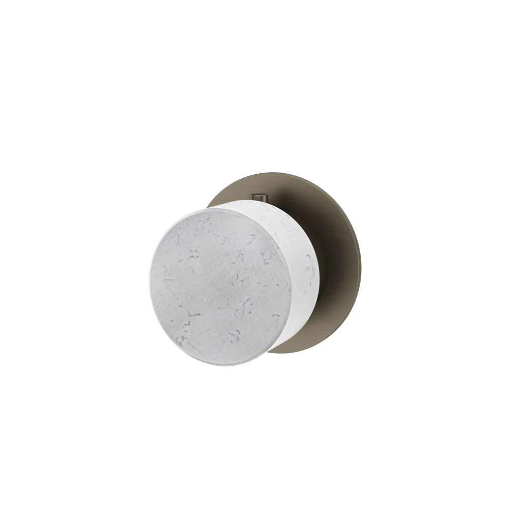Aquabrass - Marmo Round Trim Set for Diverter Valve - 3-Way Shared