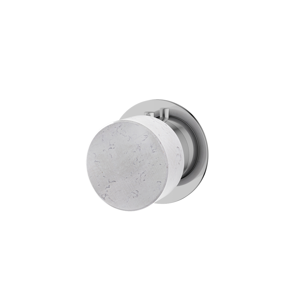 Aquabrass - Marmo Round Trim Set for Diverter Valve - 3-Way Shared