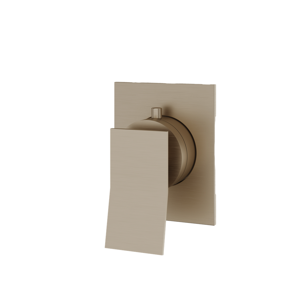 Aquabrass - Chicane Square Trim Set for Diverter Valve - 2-Way Shared