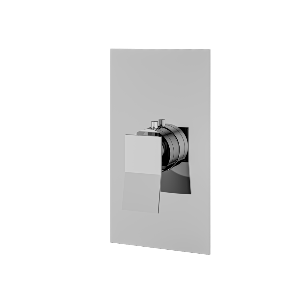Aquabrass - Chicane Square Trim Set for Thermostatic Valve