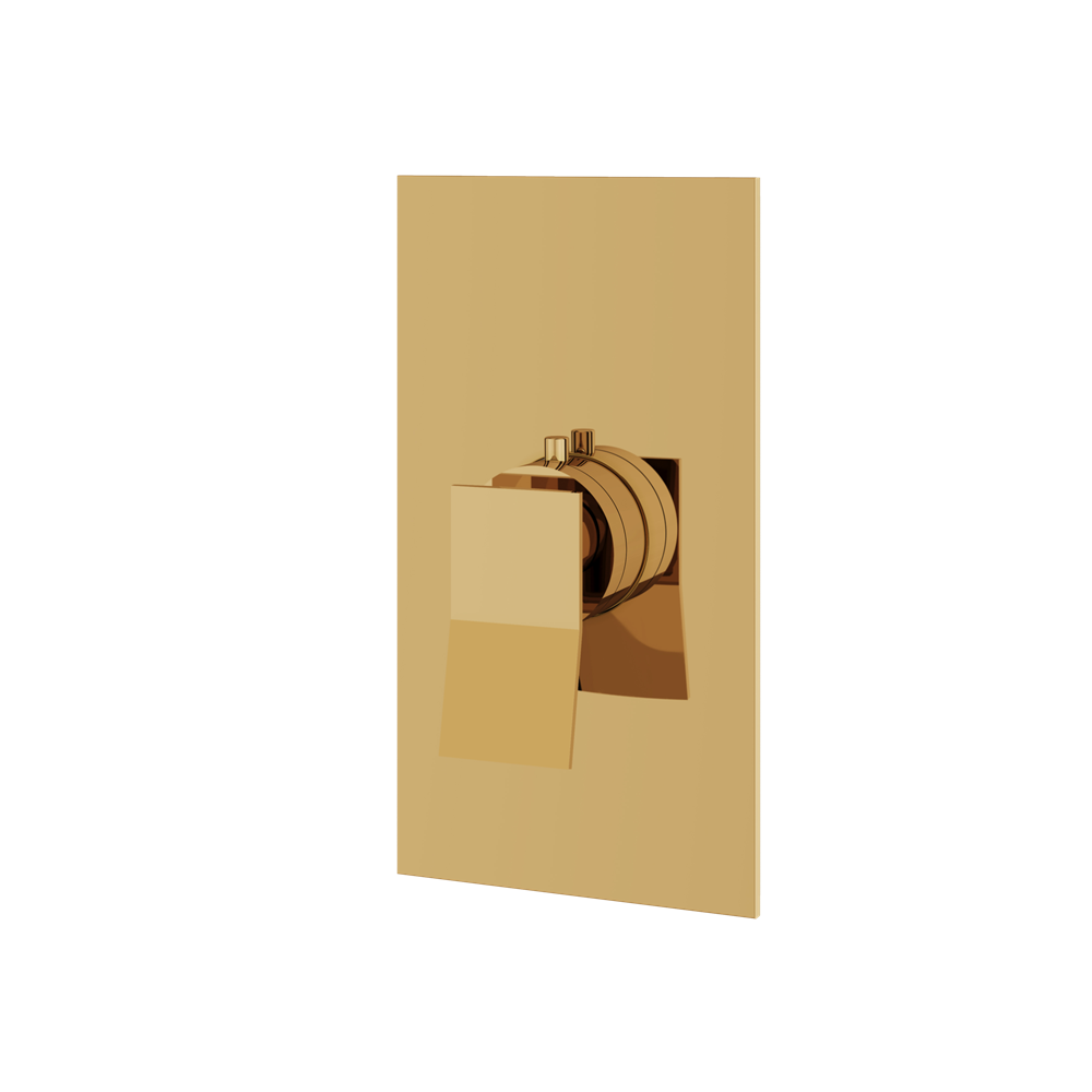 Aquabrass - Chicane Square Trim Set for Thermostatic Valve