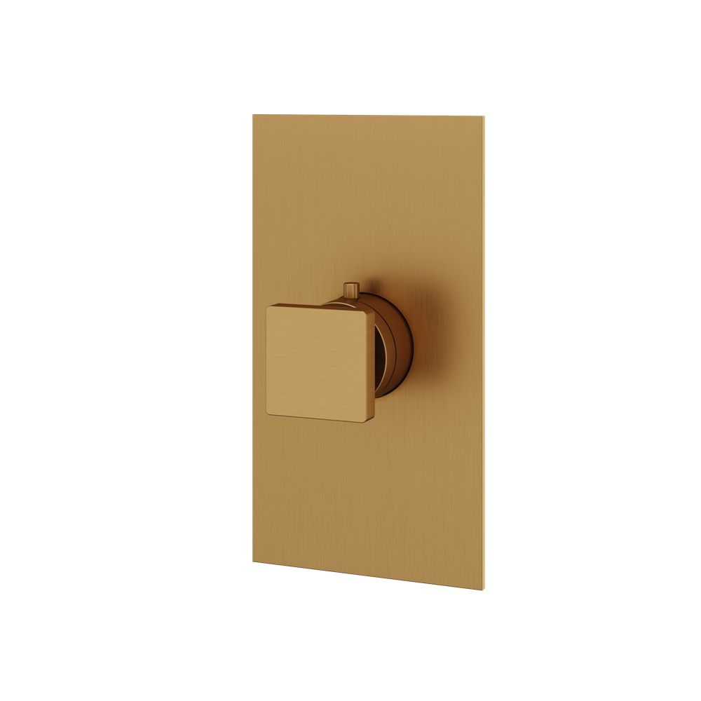 Aquabrass - Square Trim set for thermostatic valve