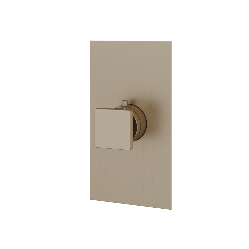 Aquabrass - Square Trim set for thermostatic valve